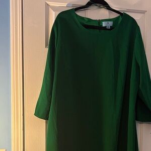 CeCe Long Sleeve Green Dress